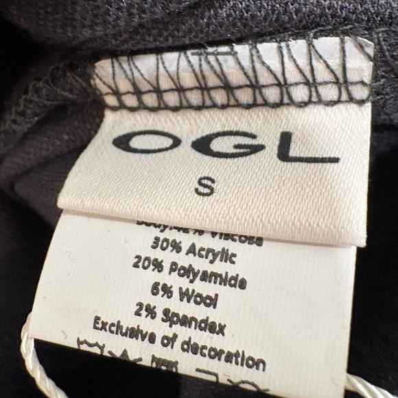 NWT OGL Kickout Pull-On Cropped Flare Pant In Charcoal MSRP $55 - Picture 7 of 8